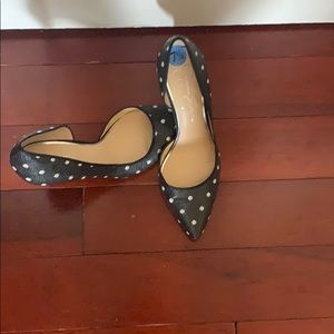 Black and White Polka Dot Jessica Simpson Heels